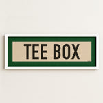 Framed Tee Box Golf Scroll Art - Tejas Country Club