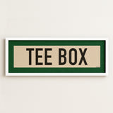 Framed Tee Box Golf Scroll Art - Tejas Country Club