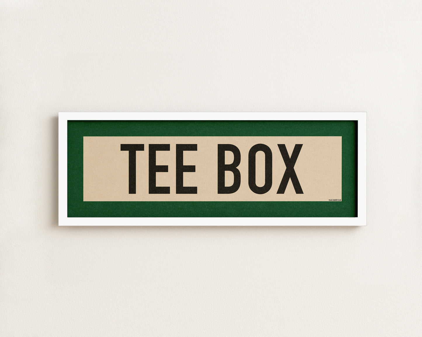 Framed Tee Box Golf Scroll Art
