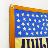 Stars and Stripes Willie Nelson Camp Flag • Willie Nelson x Oxford Pennant