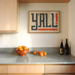 Y'all Typography Art Print - Tejas Country Club