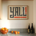 Y'all Typography Art Print - Tejas Country Club