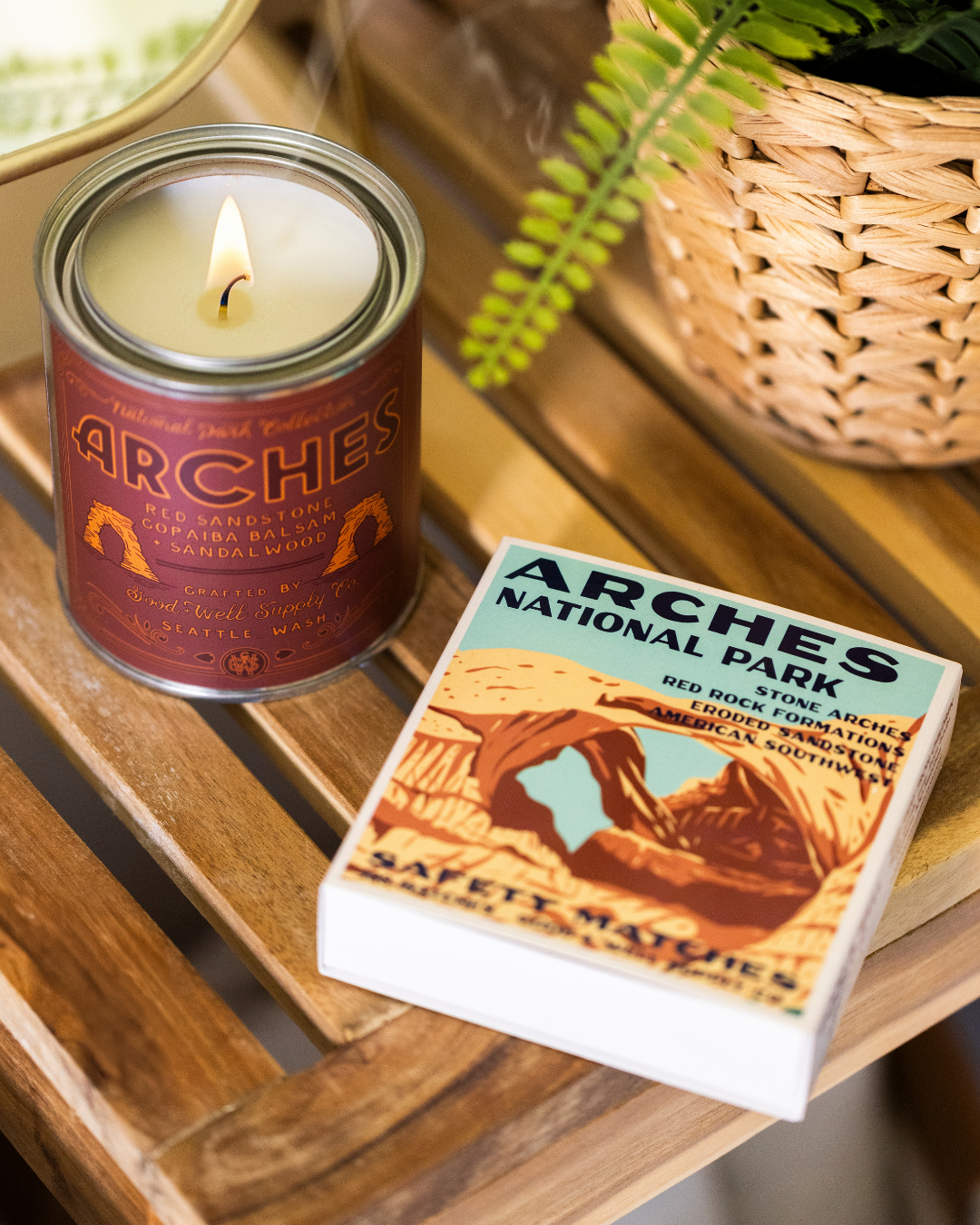 Arches Vintage National Park Cabin Matches - Tejas Country Club
