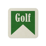 Golf Drink Coaster Cork Back Square Coaster - Tejas Country Club