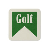 Golf Drink Coaster Cork Back Square Coaster - Tejas Country Club