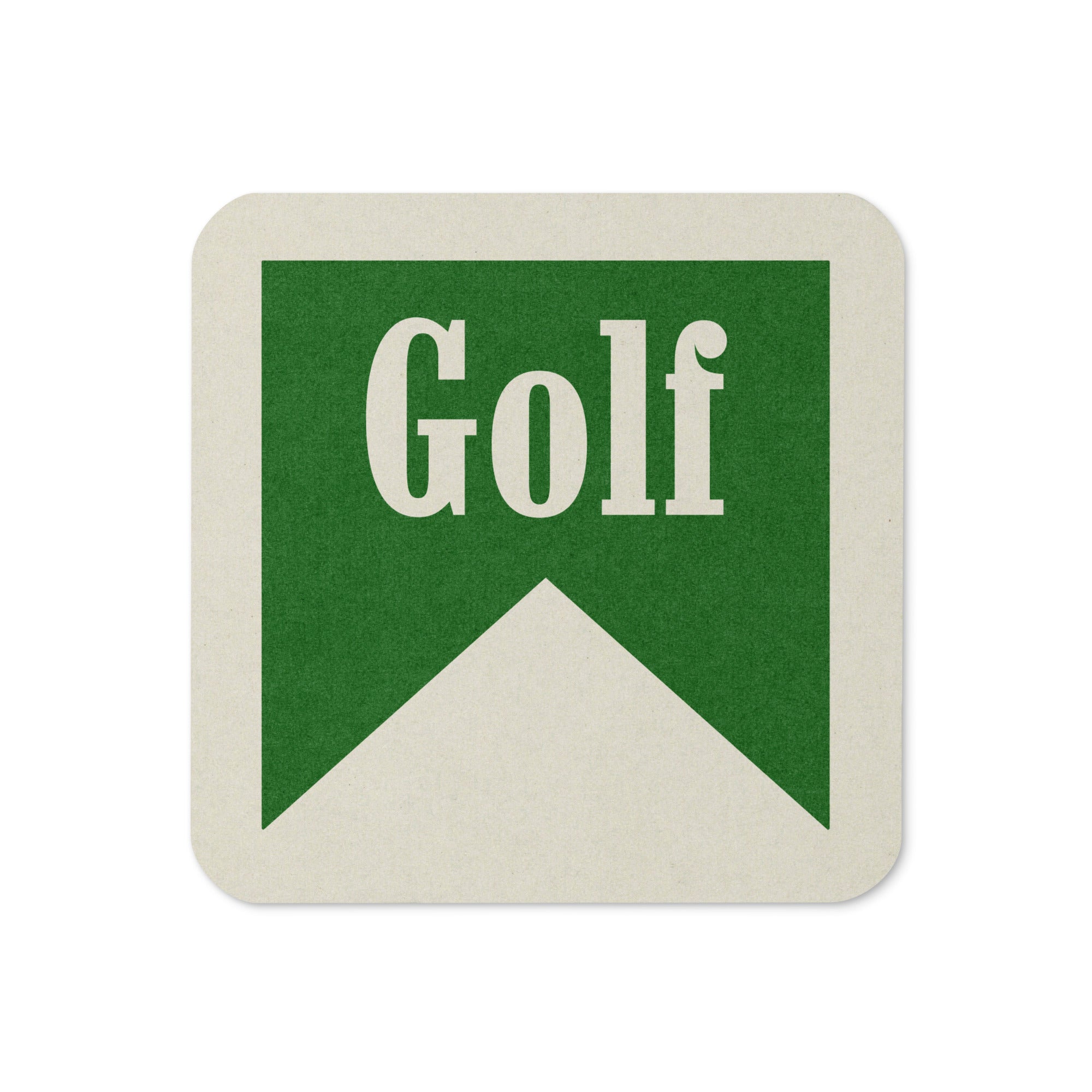 Golf Drink Coaster Cork Back Square Coaster - Tejas Country Club