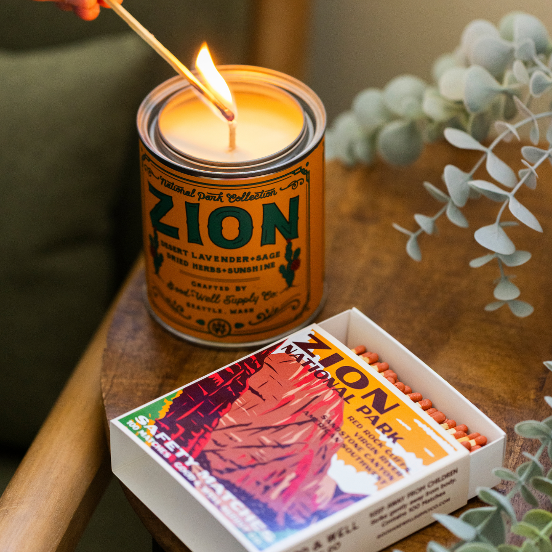 Zion Vintage National Park Cabin Matches - Tejas Country Club